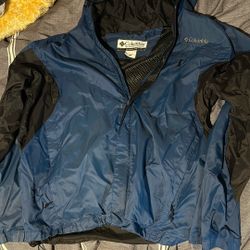 Columbia windbreaker (Blue)