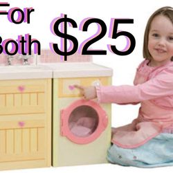 $25 for Playskool Rose Petal Cottage Washer and Sink in great condition