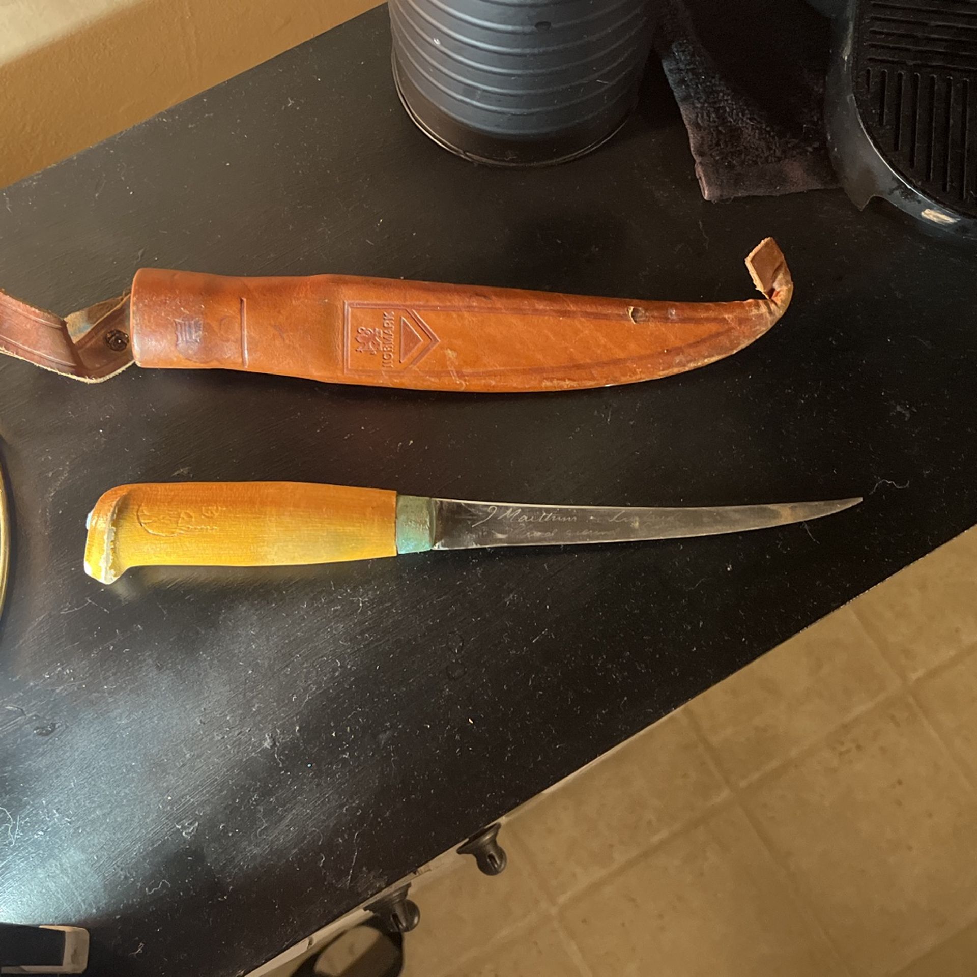 vintage fish fillet knife- from normark - made in finland