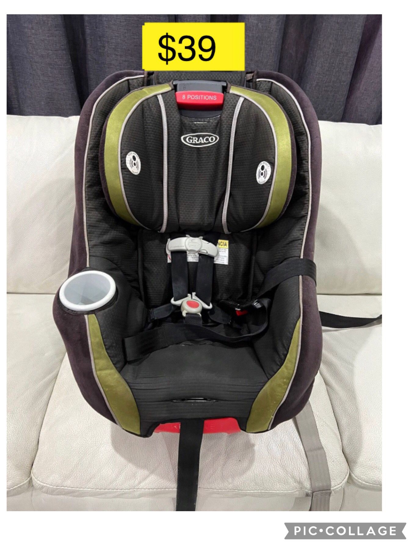 Graco baby, kid car seat, convertible, recliner, double facing/ Silla carro niño o bebe