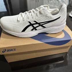 ASICS Solution Speed FF 2 Grass Shoes - White and Black