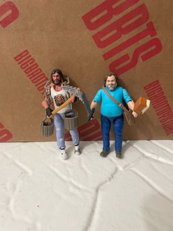 Garett and Steve Minecraft movie 4 inch figures