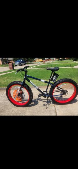 26” MONGOOSE DOLOMITE MEN’s 7- SPEED FAT TIRE MOUNTAIN BIKE “NEW”