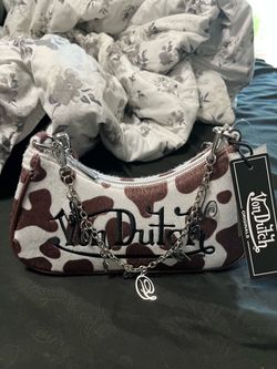 Von Dutch Brown cow shoulder bag