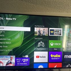 65in TCL Roku TV