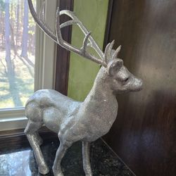 Christmas deco Large glitter deer 