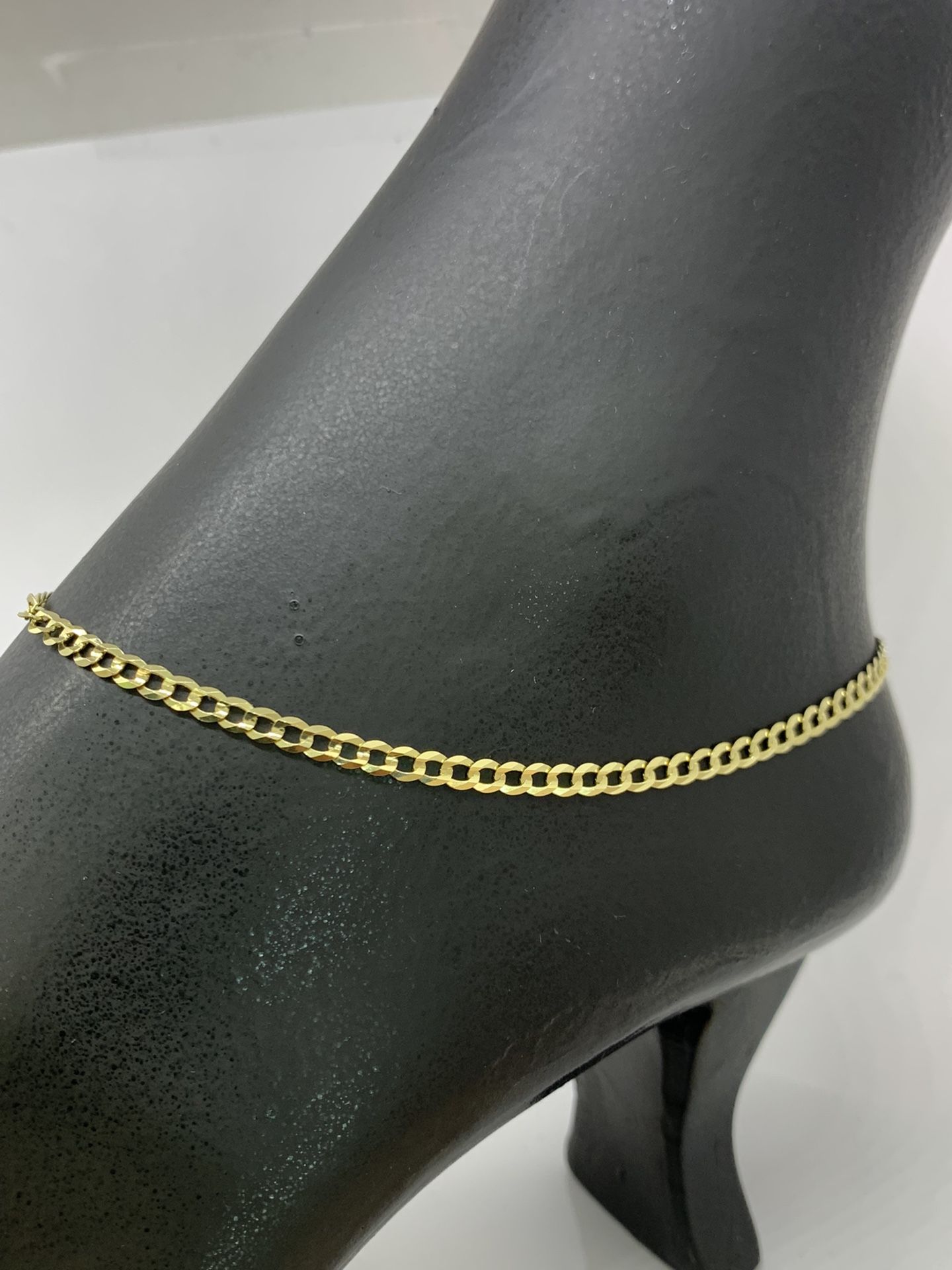 14 karat solid gold eagle anklet bracelet 10 inches