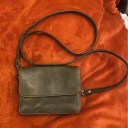 Small Leather Crossbody Bag, $15
