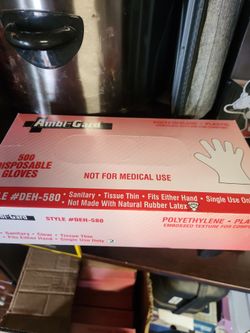 Full case of disposable gloves