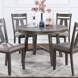 Brand New Grey 5pc Dining Table Set