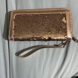 Reversible Sequin Wallet
