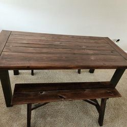 Dining Room Table and Benches  - Obo