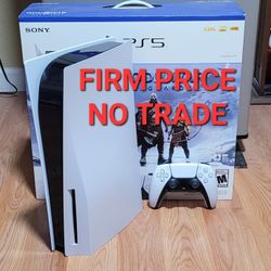 PS5 DISC Ed. , FIRM PRICE, NO TRADE, GREAT CONDITON, READ DESCRIPTION FOR DETAILS