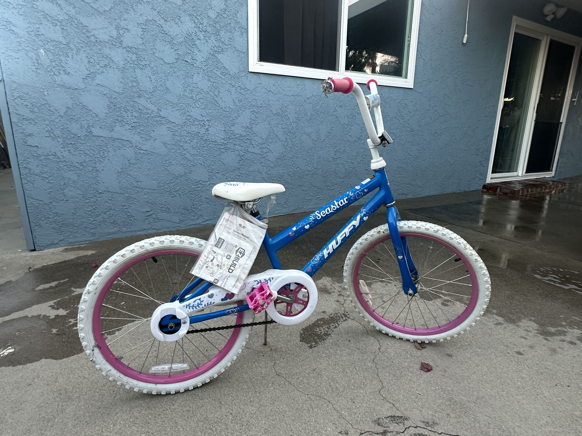 Huffy 20" Sea Star Kids' Bike, Fits Riders 44" - 56", Blue/Pink, Child, Girls
