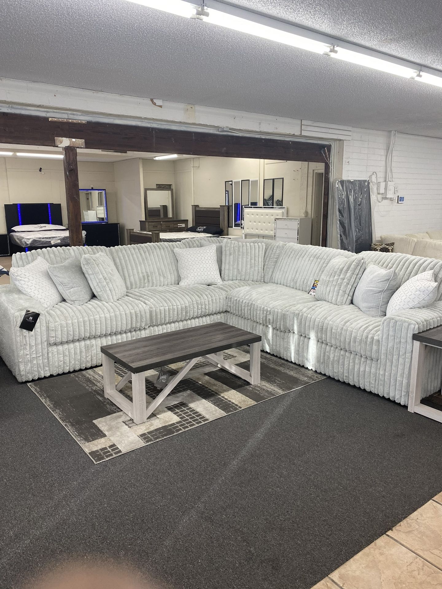 Ashley’s Large Plush Sectional 