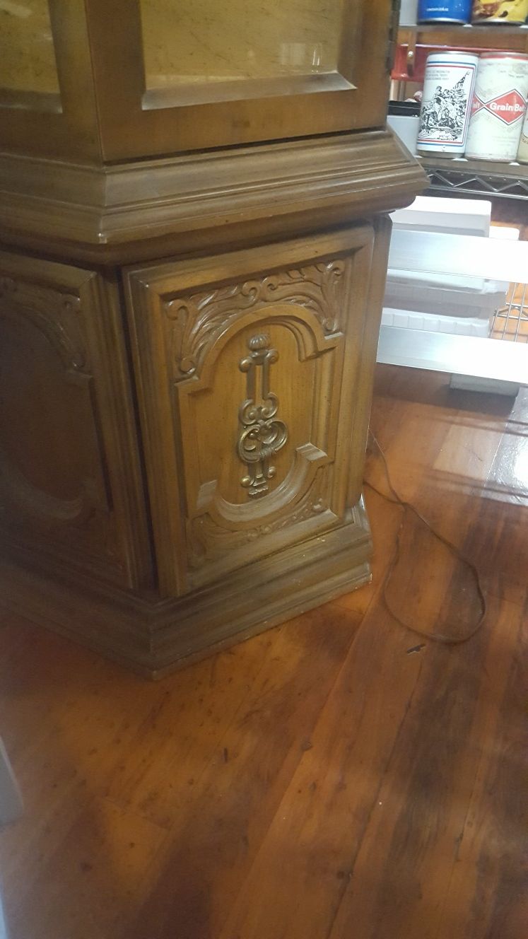 Vintage Curio Cabinet with Light