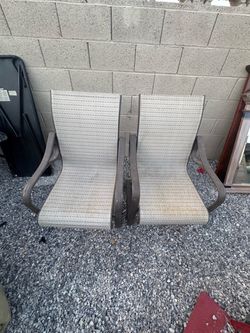 Outdoor Patio Sling Chairs Set of 2