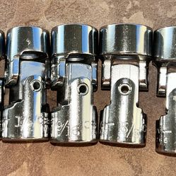 Craftsman 3/8” SAE 7 pc Universal Joint Flex Socket Set -3/8”-3/4”