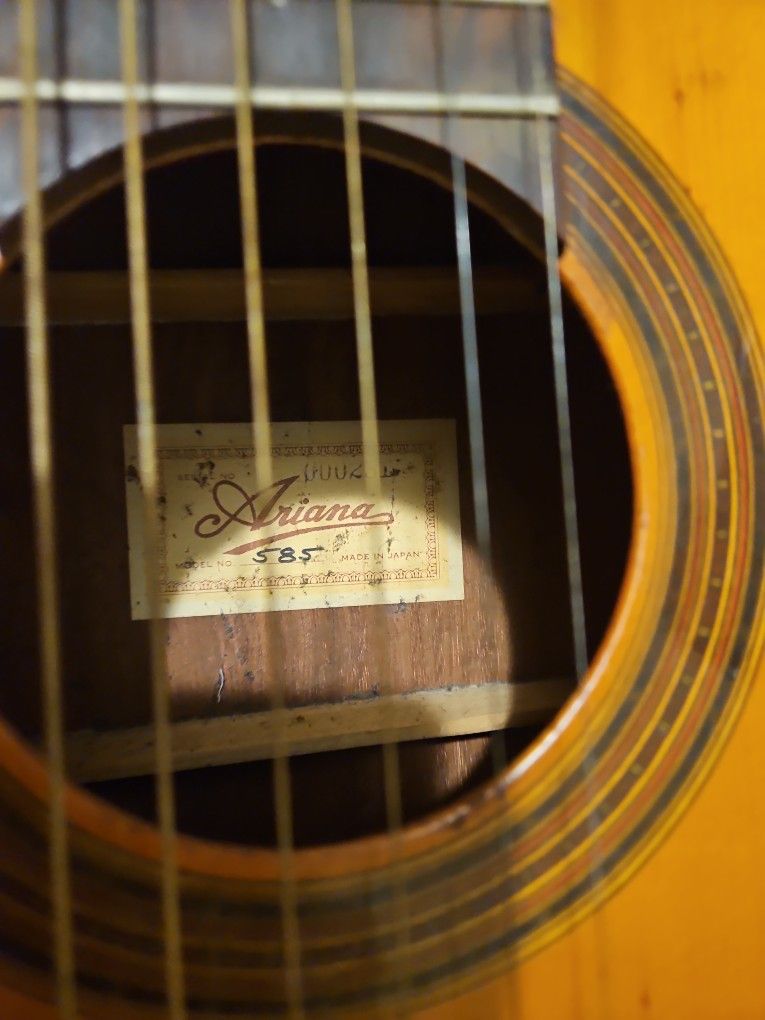 Acoustic Vintage Ariana 585 Guitar from the 60's in Japan