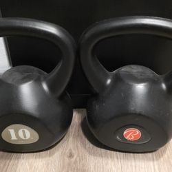 kettle bells , 10lbs