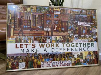 John August Swanson’s ‘Power To The People’ Framed Print