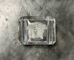 Gianni VERSACE ROSENTHlAL Lumiere Mudusa Crystal Napkin Ring Home