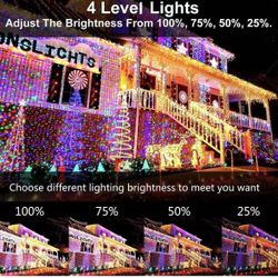 403ft 1000 LED Christmas String Lights Outdoor 8 Modes & Timer Fairy Light Plug in Waterproof LED Wedding Lights for Xmas Yard Tree Party Holiday Deco
