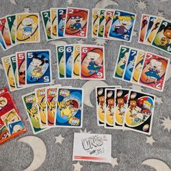 UNO Nickelodeon Rugrats My First Uno King Size Cards by Mattel 2002 - Complete

