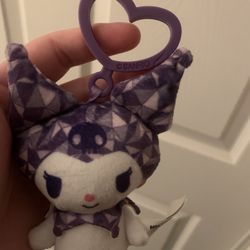 Kuromi Plush Keychain $5