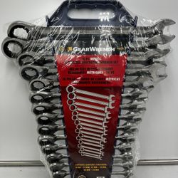 GEARWRENCH 16 Pc Reversible Ratcheting Combination Metric Wrenches