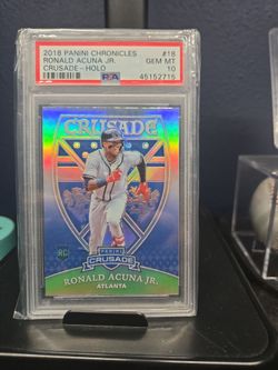 Ronald Acuna rookie refractor psa 10