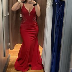 Prom Dress Size 8 Red