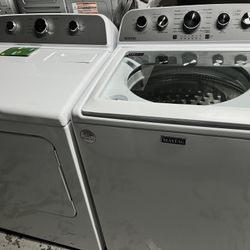New Maytag Top Load Washer with Extra Power - 4.8 cu. ft. And Dryer 7.0 ft. cu.