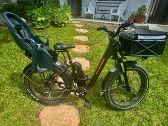Rad Rover Electric Bike with surf rack
