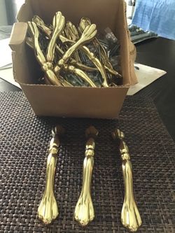 Cabinet handles.