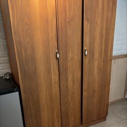 Solid Wood 2-Door Wardrobe – Spacious & Stylish – $120 OBO