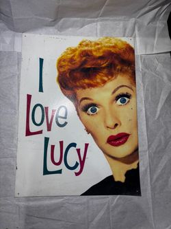 I Love Lucy Vintage Style Metal Tin Signs – Set of 2 – Made in USA