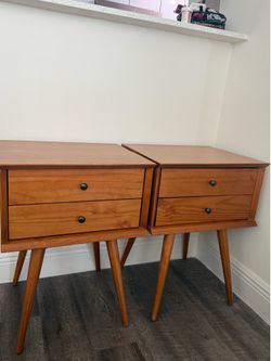 Camaflexi Mid-Century Night Stands – Set of 2
