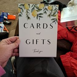 Cards And Gift Sign