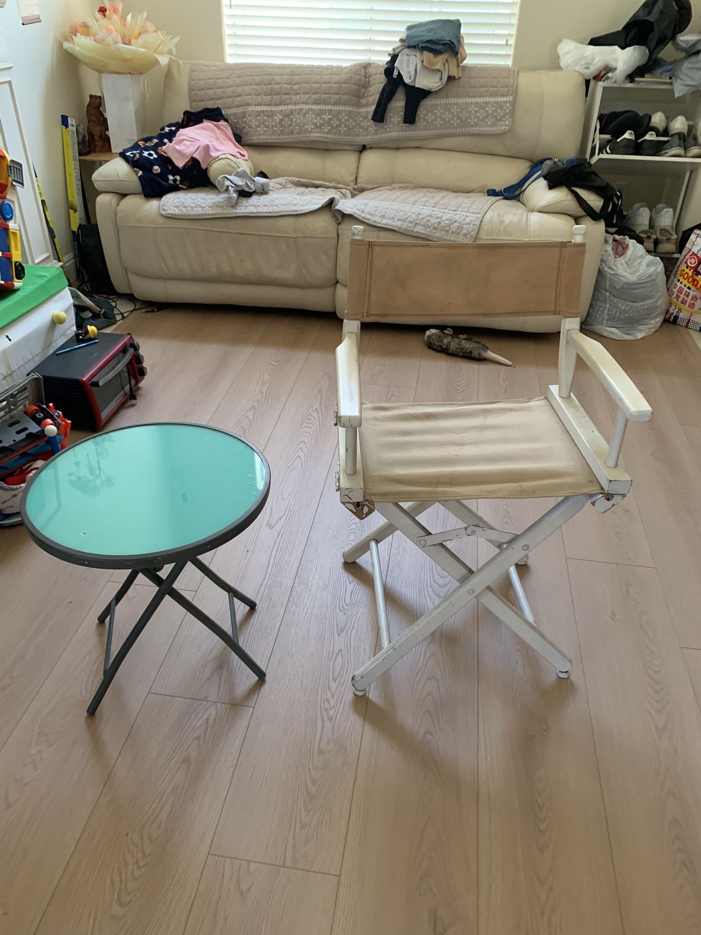 Foldable Side Table And Director Chair