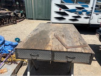 Truck bed tool storage box