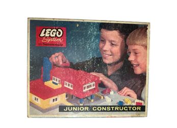 60s LEGO Samsonite 717 Junior Constructor Set w Box & Inserts