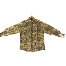 Universal Studios Movie and Tv Show Clothes VTG 15.5/34 M snake print mens shirt