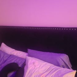 Full Bed Frame, Mattress And End Table 