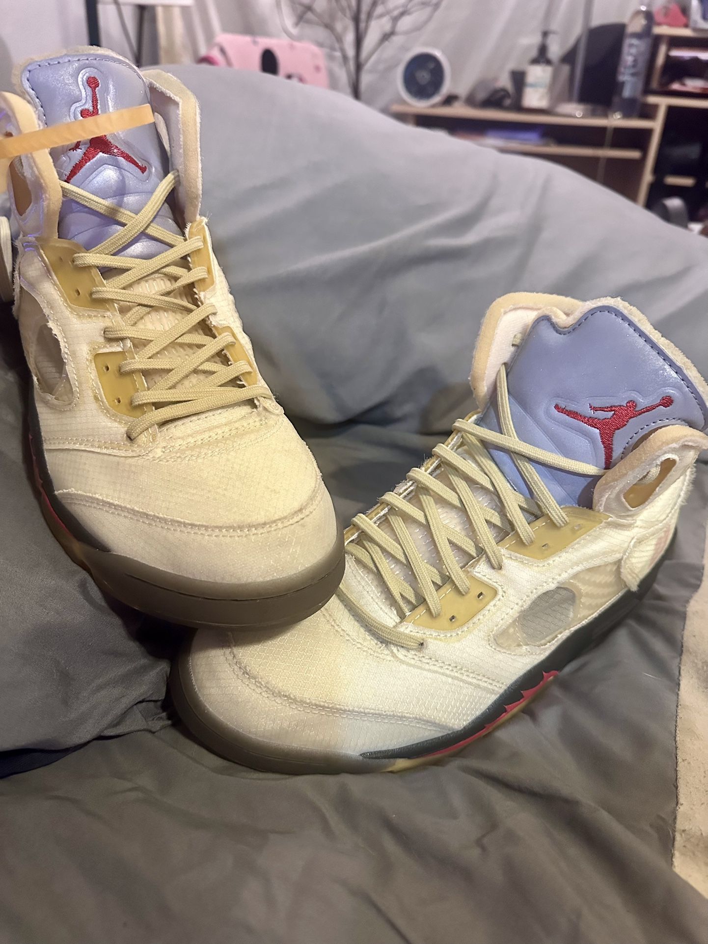 Off-White x Air Jordan 5 SP 'Sail'