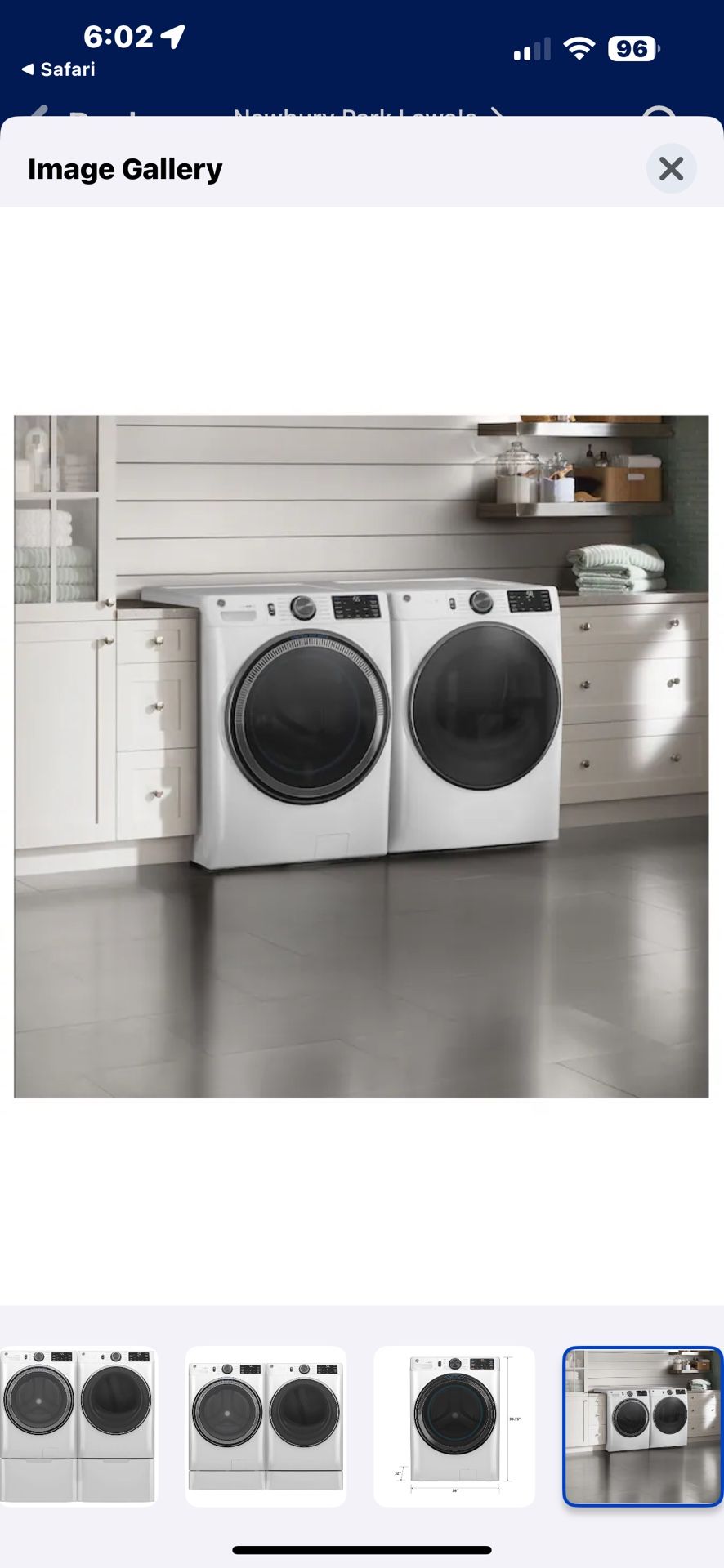 NEW GE 5.0 cu ft WASHER and GAS DRYER STEAM NEW NEVER USED 🤗 SOLD AS A PAIR ONLY. MUST SELL