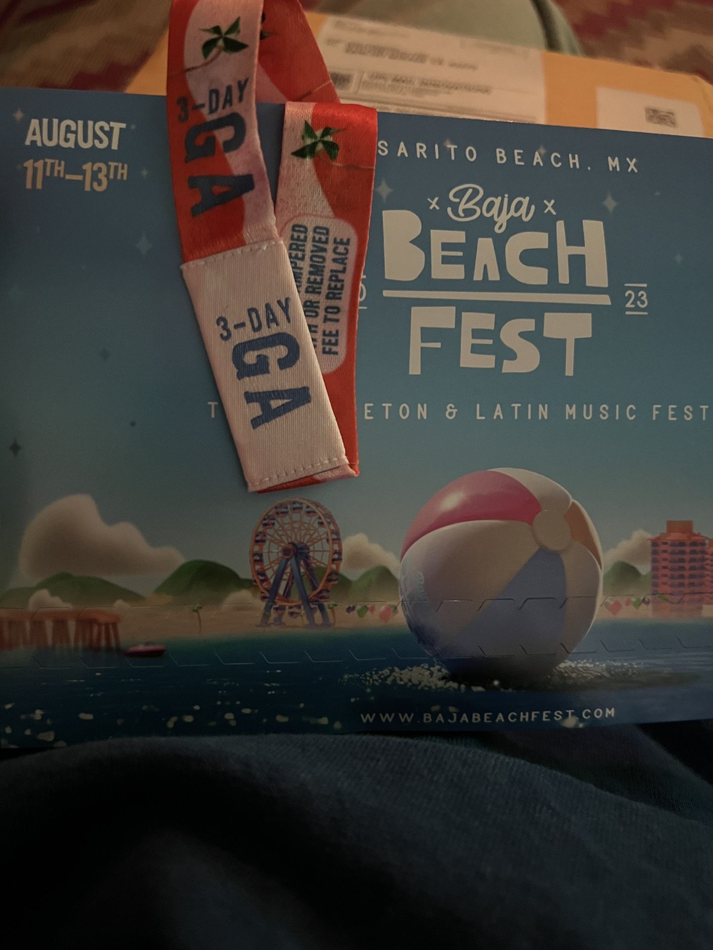 Baja Beach Fest 3 Day GA Pass