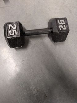 25 pound dumbbell