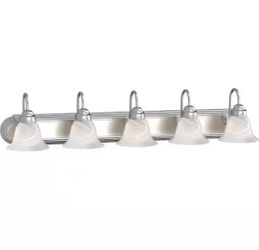 5-Light Brushed Nickel Bath Light