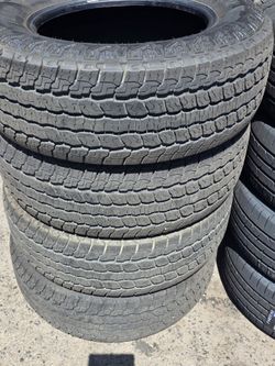 4 Like New 265-65-18 Goodyear Territory AT All Terrain Tires P265/65 R18 Inch Tire 500 Miles on FACTORY TAKE OFFS FREE Local Delivery